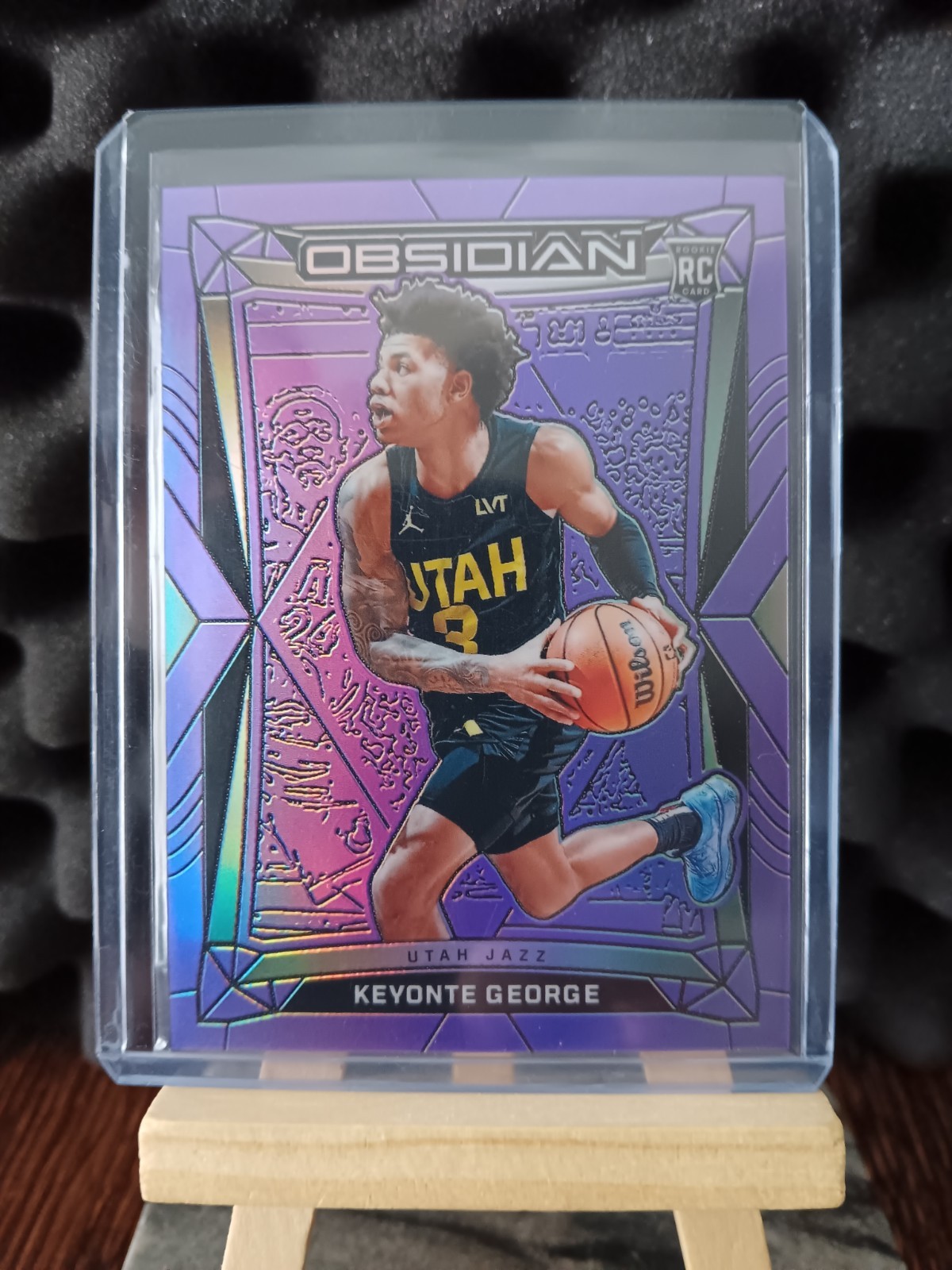 2023-24 Panini Obsidian Keyonte George Purple RC # 7/49