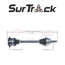 SurTrack CV Axle Shaft for 1995-2002 Volkswagen Cabrio 2.0L L4 - Constant uv