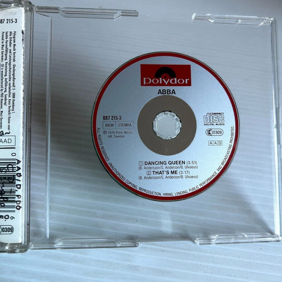 ABBA – Dancing Queen CD Single 3" Mini Reissue 1989 Germany 70s disco Pop - Image 2 of 4
