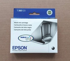 Epson Black Ink Cartridge T060120 Genuine Exp: 10/2012 NIB SEALED