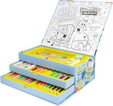 Blue Sky Studios Spongebob Art Colouring Case – Kids Art Set with Paint, Markers