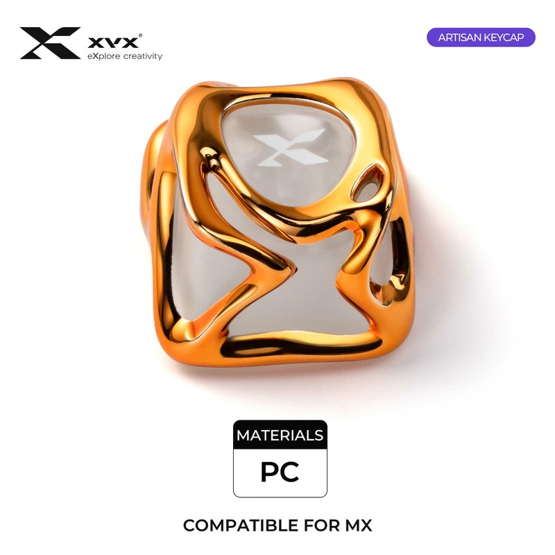 XVX Metal Texture Electroplating Custom Keycaps Gaming Mechanical Keyboard DIY