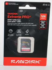 Sandisk Extreme Pro 128GB SD Card 250MB/s UHS-I SDXC Memory Card