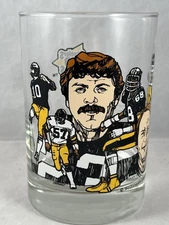 McDonalds 1982 Pittsburgh Steelers All Time Greatest Swann Cocktail Glass