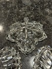 Vetreria Di Borgonovo Glass Leaf Candy Dish Set of 3 Italy | Vintage Trinket  — photo 4