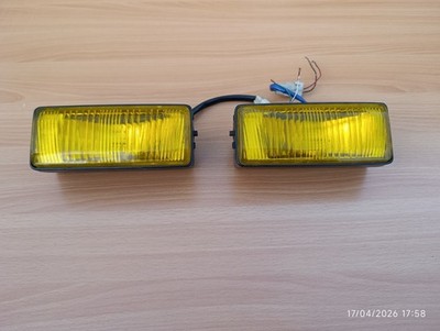 Toyota Koito Auto Cover Fogs with Bracket OEM Used Without Covers Halogen Yellow