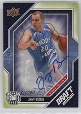 2009-10 Upper Deck Draft Edition Green Auto 9/249 Jimmy Barron #4 Auto 3hd