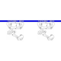 2X ATE Bremssattel Halter TrÄGer Vorne Passend FüR Mini Cooper