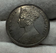 1849 Britain Victoria Gothic Godless Silver Florin Superb Stunning High Grade