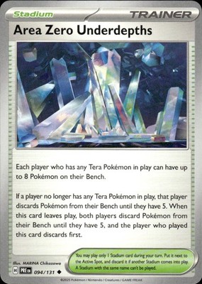 Area Zero Underdepths 094/131 Uncommon Prismatic Evolutions Pokemon Near Mint