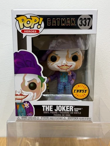 Funko Pop! DC Universe - The Joker Batman 1989 (Chase) #337 + FREE POP PROTECTOR