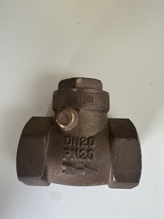 Brass Swing Check Valve Non Return Flap BSP 3/4” Albion