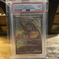 Pokemon Bloodmoon Ursaluna ex PSA 9 SIR Holo 216/167 Twilight Masquerade EN on eBay