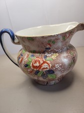 Vintage Corona Ware Rosetta Jug Made In England S Handcock And Sons Small Chip