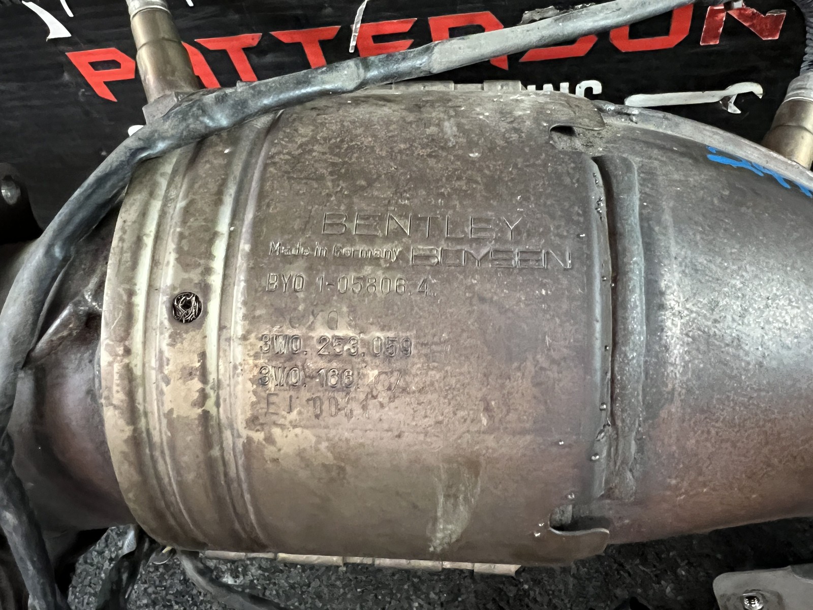03-12 BENTLEY CONTINENTAL 6.0 TURBO LEFT LH EXHAUST DOWN PIPE 3W0253059B