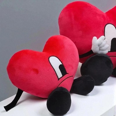 19'' Un Verano Sin Ti Heart Plush Toy, Bad Bunny Cute Music Collectible Gift