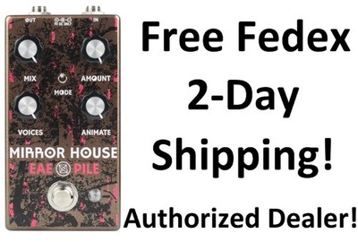 New Electronic Audio Experiments Mirror House V2 Pitch Shifting Modulator Pedal