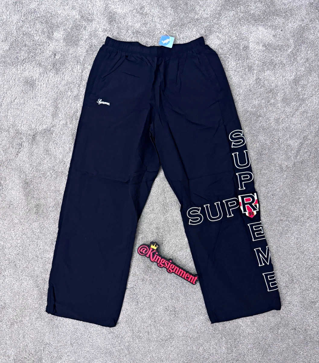 Supreme Men Track Pants Black Activewear Pants for Men for sale | eBay