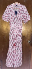Roller Rabbit x Target Maxi Dress Floral Short Sleeve XL Pink Gauze