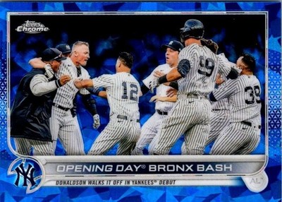2022 Topps Update Chrome Sapphire Bronx Bash #US45 Aaron Judge New York Yankees