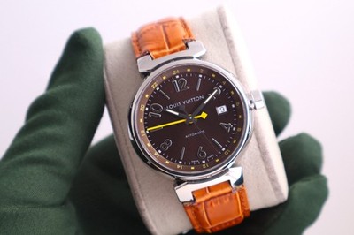 Louis Vuitton Tambour GMT 39mm Q1131 Automatik Herrenuhr