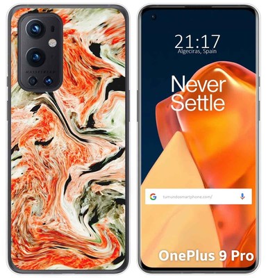 Hülle Gel TPU Case für OnePlus 9 Pro 5G Design Marmor 12 Muster
