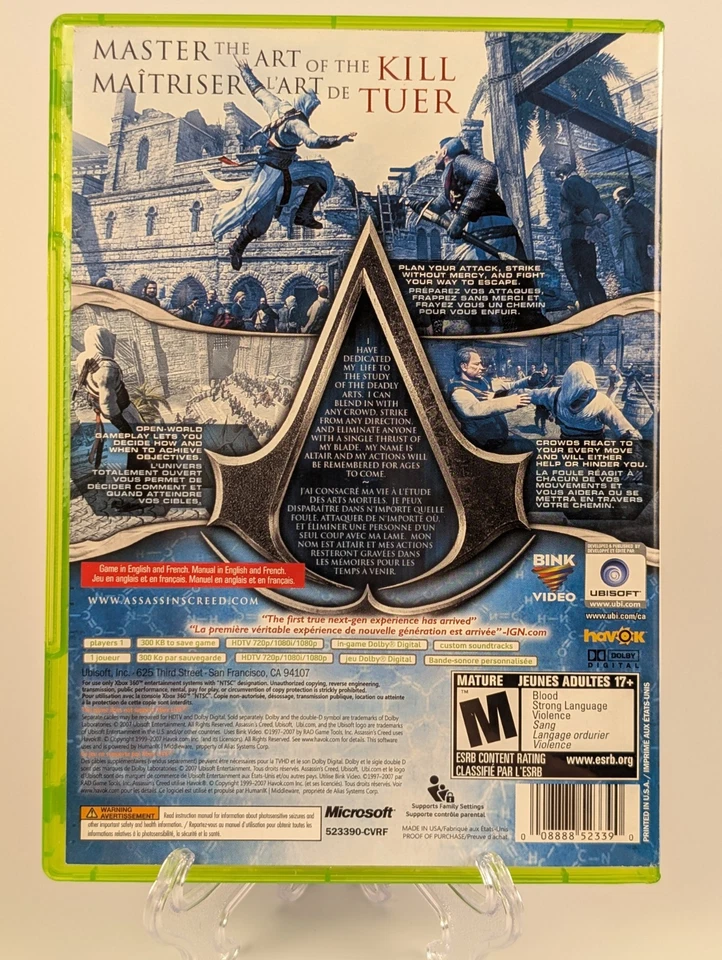 Assassin's Creed (Xbox 360) ➡️CIB Complete  - Tested & Working - Near Mint 📀! - Image 2 of 4