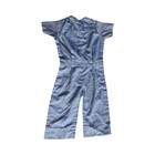 Vintage 2T Chambray 4th Of July Jumpsuit with Button Closure Red White Blue Trim — photo 2
