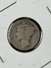 1927-D  Mercury Dime,  About Good, United States 90% 10c