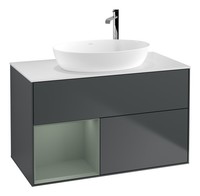 Villeroy & Boch Finion Waschbeckenunterschrank FüR Becken Mittig Regal Links...