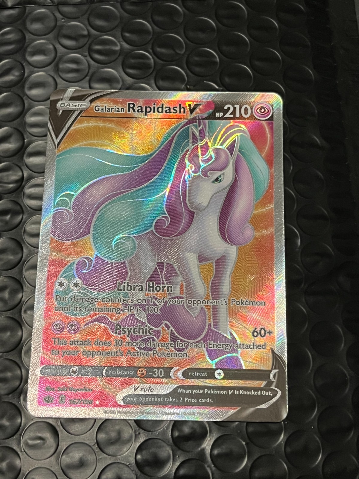 Galarian Rapidash V (Full Art) 167/198 Swsh06: Chilling Reign - Near Mint
