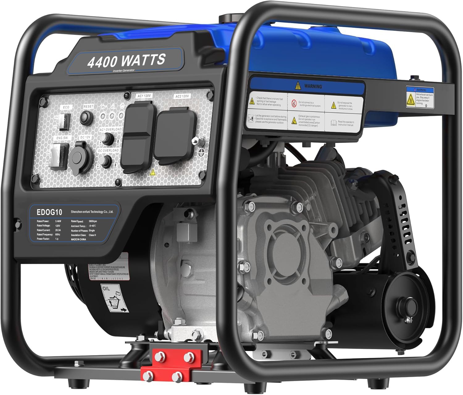 S Portable 4400w Gas Generator Inverter For Home Outdoor Equipment