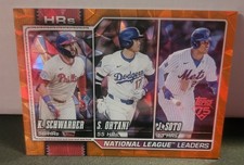 Topps 2026 Series 1 Orange Diamante  /25 NL Leaders HR #84 Schwarber Ohtani Soto