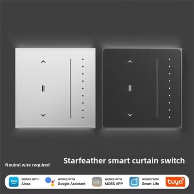 Tuya ZigBee Smart Curtain Switch Touch Panel Alexa Google Home Voice Control