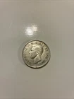 1942 Canada Half Dollar Silver Coin King George VI 50 cent piece  Canadian