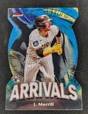 Jackson Merrill 2024 Topps Finest Baseball Arrivals #A-24 Padres Rookie RC