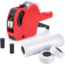 8 Cifre Prezzatrice Etichettatrice Manuale Con 10 Rotoli Etichette (5000 Pz) 2 R
