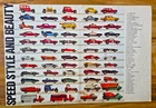 VINTAGE 1970 REDLINE HOT WHEELS 59 CAR CHECKLIST ADVERTISEMENT SPOILERS CUSTOMS