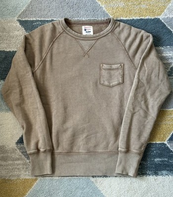 Todd Snyder Champion Men's Small Beige Crewneck Sweatshirt, Size Small, EUC