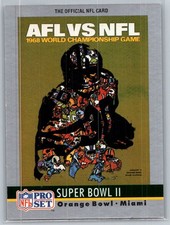 1990 Pro Set Football Super Bowl Collectibles #2 Super Bowl - VG -