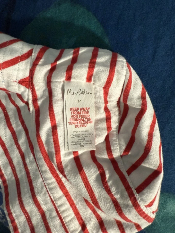 Nuevo Sin Etiqueta Mini Boden Estampado Reversible Algodón Suave Sombrero Sol Niña Mediano Foto 3 de 3