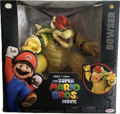 Bowser 7  Figure W/ Fire Breathing Effect Jakks New Super Mario Bros DAMAGED BOX