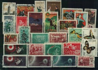 Vietnam Briefmarken 1 Steckkarte gestempelt