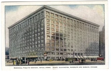 Postcard Marshall Field & Company Retail Store Chicago Illinois