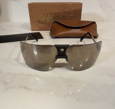 Vintage Gargoyles | Bronze Lens | Gold Mirrored Sunglasses | 85mm