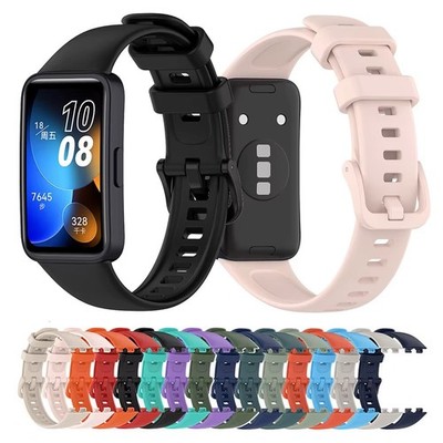 Replacement Watch Strap Wristband for Huawei Band 8 9 10 Silicone Sport Black