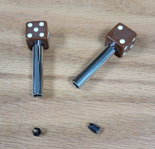 Dice Door Lock Knobs Brown Pair Fits 10-32 8-32 6-32 Thread Shafts Dice Door Lock Knobs Brown Pair Fits 10-32 8-32 6-32 Thread Shafts