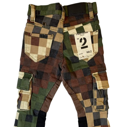 Little Kids FWRD DENIM CO. Digital Camo Twill Stacked Jeans - Picture 4 of 10