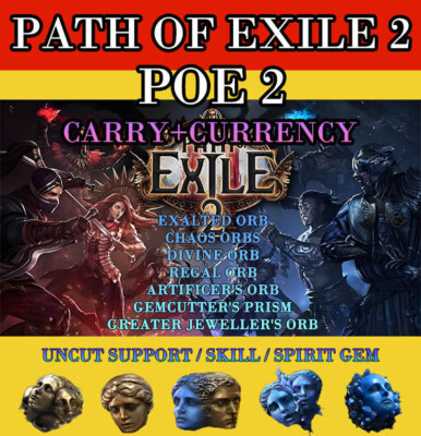  PATH OF EXILE 2  THE LAST OF THE DRUIDS CURRENCY DIVINE EXALTED ORB POE2