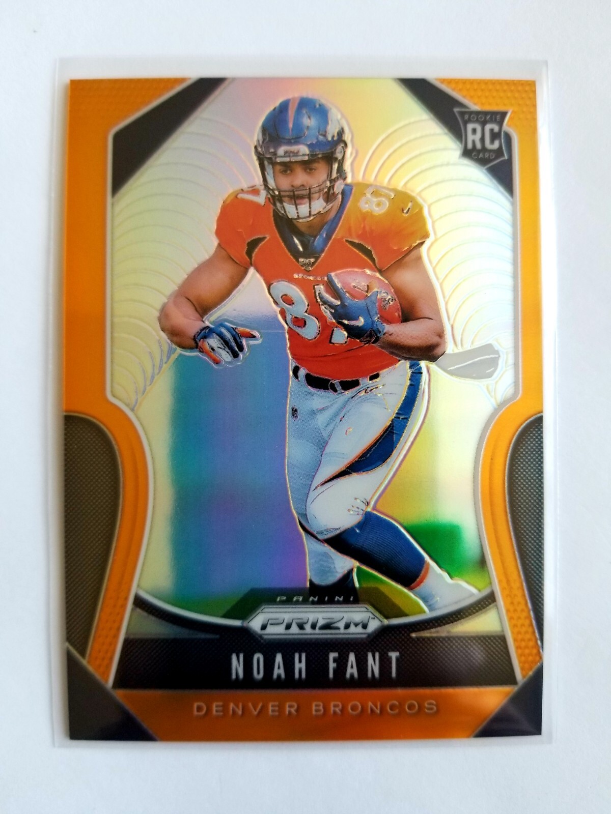 2019 PANINI PRIZM ORANGE NOAH FANT RC! 1/249! 1/1! FIRST ONE!